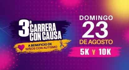 3a. Carrera con causa a beneficio de niños con Autismo, 2026