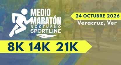 Imagen de Medio Maratón Nocturno Sportline 2026 en Boca del Río, Veracruz.