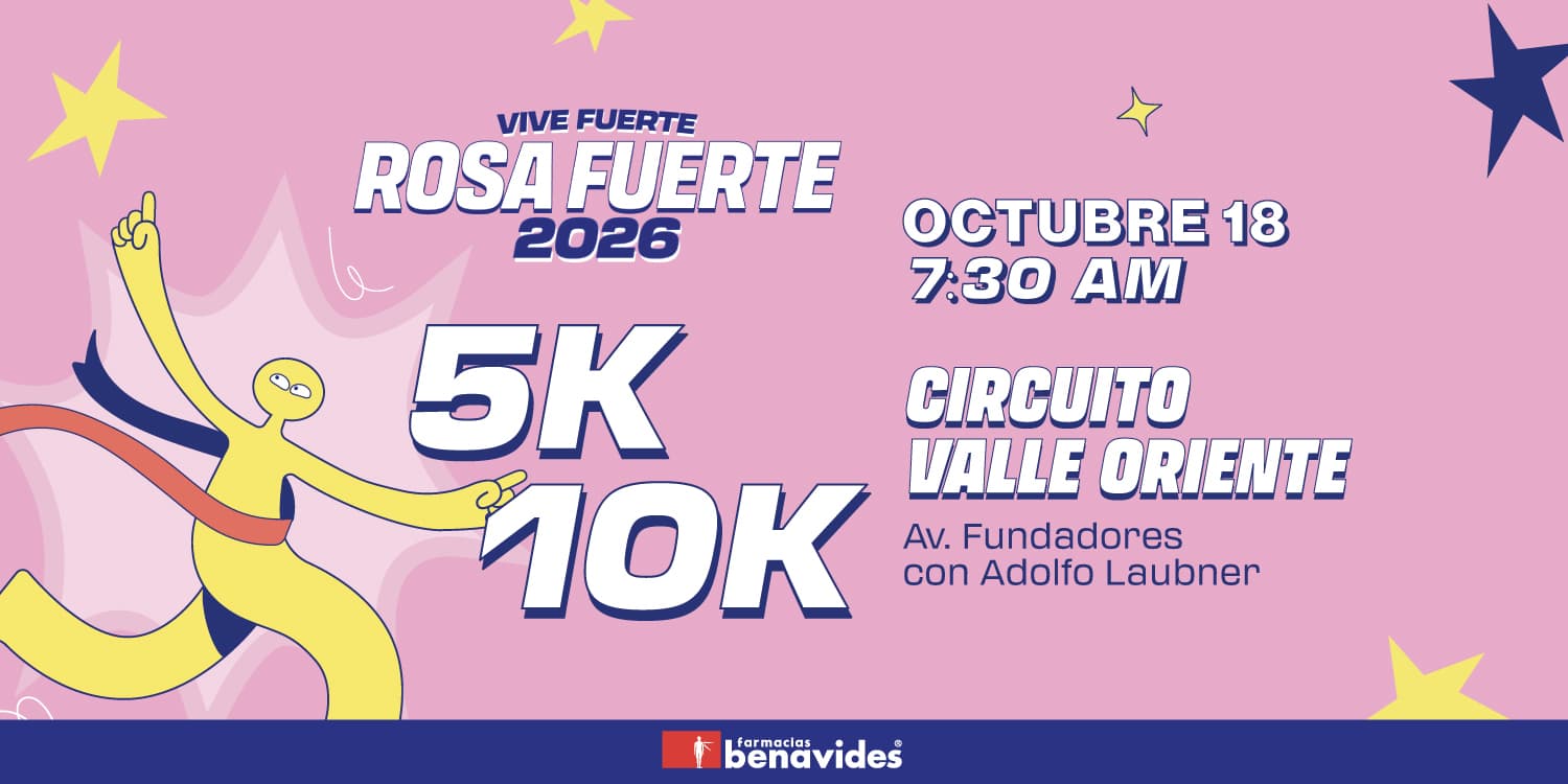 5K y 10K Rosa Fuerte – Benavides 2026